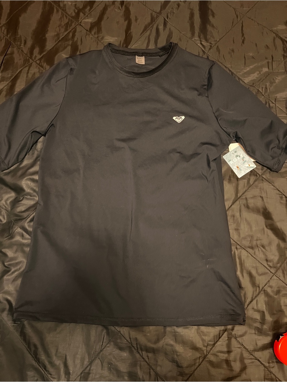 Roxy Men's Black Short-Sleeve Crew Tee